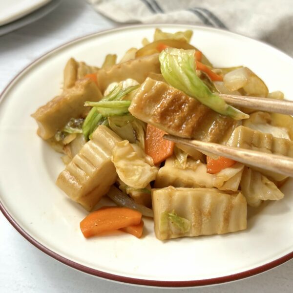 角麩のタッカルビ風炒め